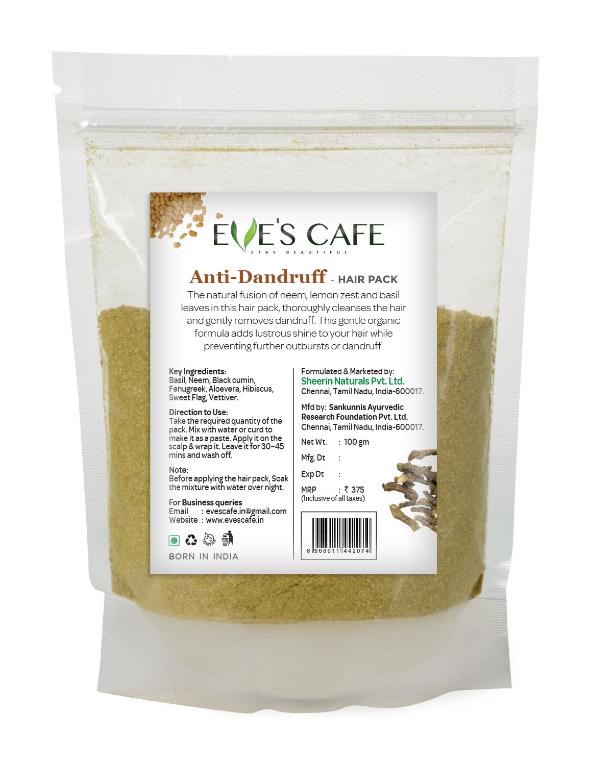 Anti-Dandruff Hair Pack