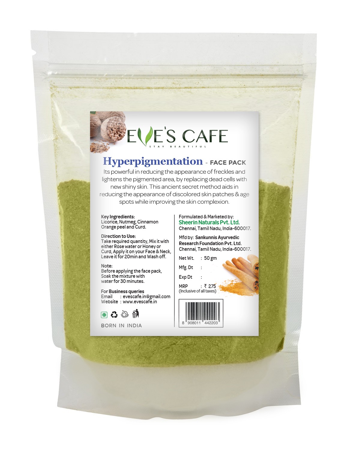 Face Pack for Removing Hyperpigmentation